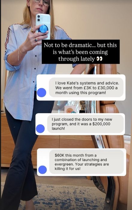 Example Instagram story