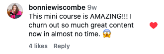 Customer comment